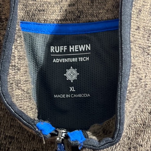 RUFF HEWN || Men’s Adventure Tech Zip-Up Fleece Sweatshirt/Jacket - Picture 10 of 10